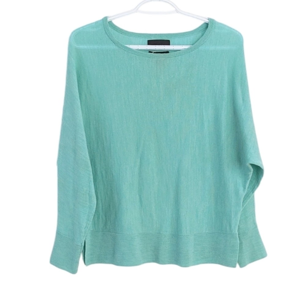 Cynthia Rowley 100% merino wool pastel mint green Medium T14